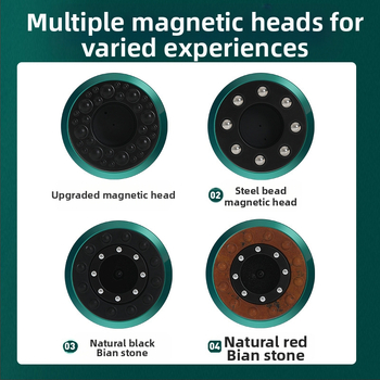 Elektrinis masažo ir kupavimo įrenginys su įkraunama maitinimo šaltiniu, mygtukų valdymas, 4 greičiai, temperatūros reguliavimas, 1200 mAh baterija