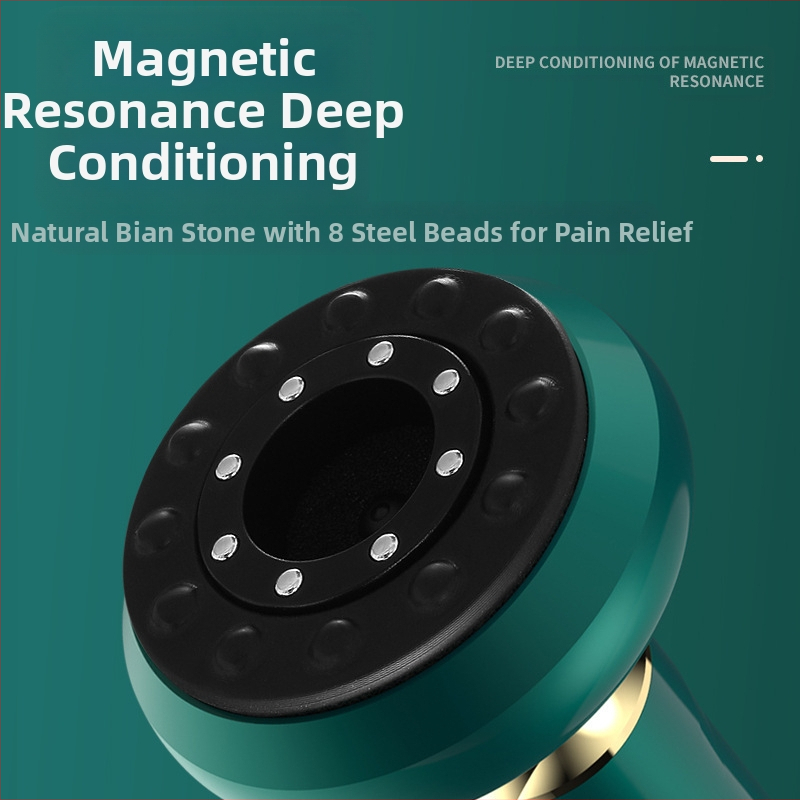 Електрическо устройство за масаж и вакуумен купинг с презареждаема мощност, управление с бутон, 4 скорости, регулация на температурата, батерия 1200 mAh