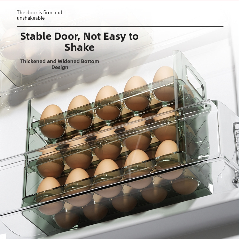 Kiaušinių laikymo dėžutė šaldytuvo šoninėms durims, Nordic stilius, Medžiaga: Metalas, Forma: Kita