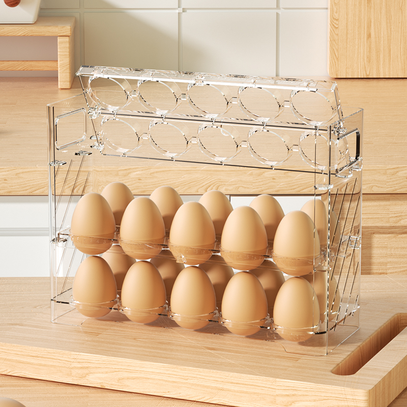 Kiaušinių laikymo dėžutė šaldytuvo šoninėms durims, Nordic stilius, Medžiaga: Metalas, Forma: Kita