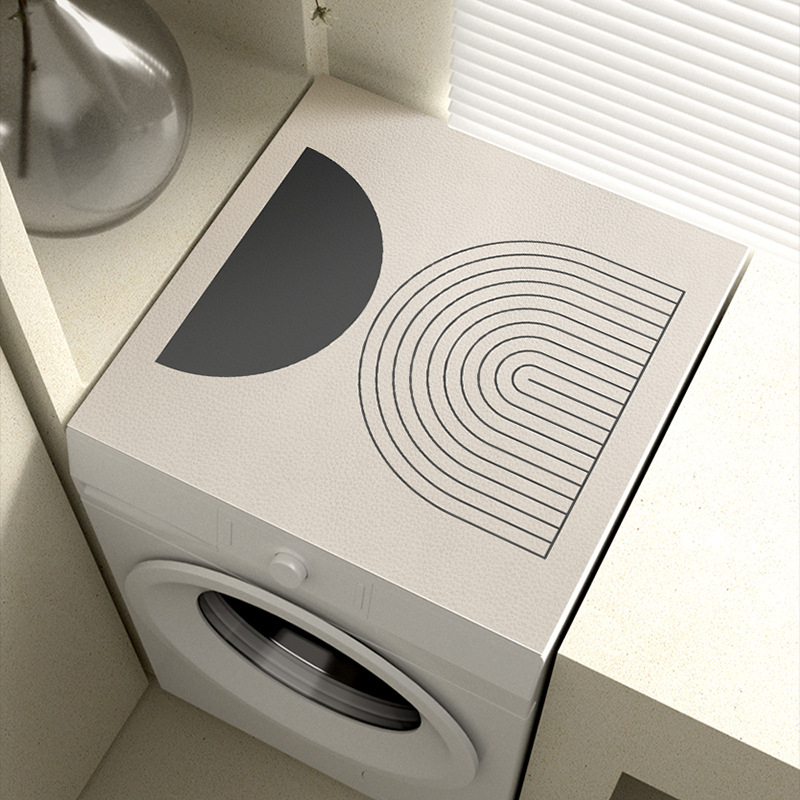 Mosógép védőhuzat – PVC, Silent Wind stílus, (PVC anyag; mosógép védőhuzat; porvédő / kanapé / légkondicionáló fedő)