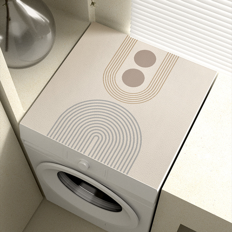 Mosógép védőhuzat – PVC, Silent Wind stílus, (PVC anyag; mosógép védőhuzat; porvédő / kanapé / légkondicionáló fedő)