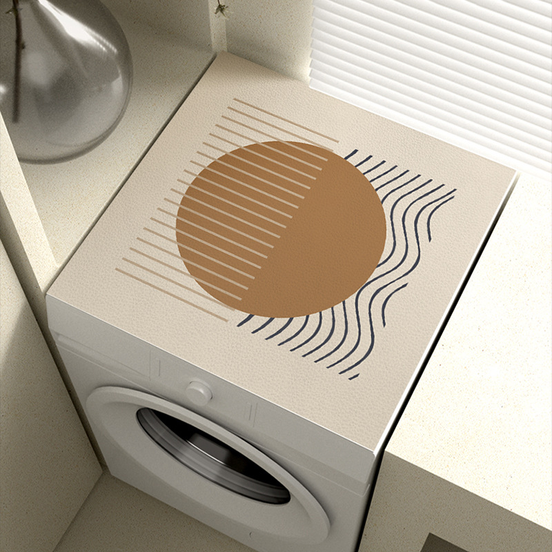 Mosógép védőhuzat – PVC, Silent Wind stílus, (PVC anyag; mosógép védőhuzat; porvédő / kanapé / légkondicionáló fedő)