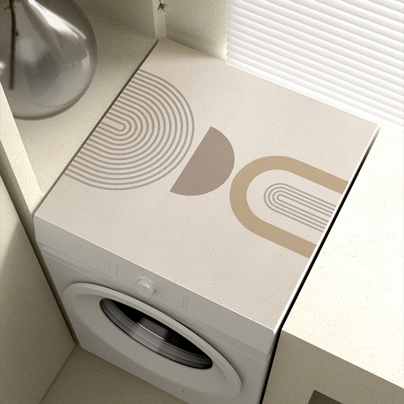 Mosógép védőhuzat – PVC, Silent Wind stílus, (PVC anyag; mosógép védőhuzat; porvédő / kanapé / légkondicionáló fedő)