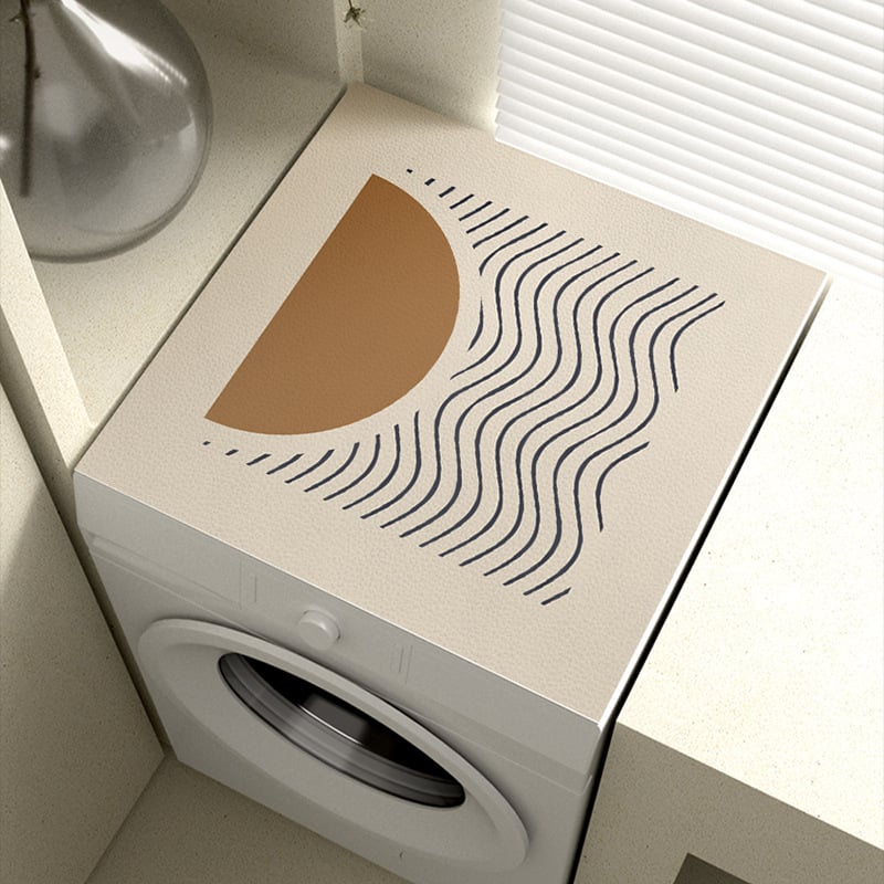 Mosógép védőhuzat – PVC, Silent Wind stílus, (PVC anyag; mosógép védőhuzat; porvédő / kanapé / légkondicionáló fedő)