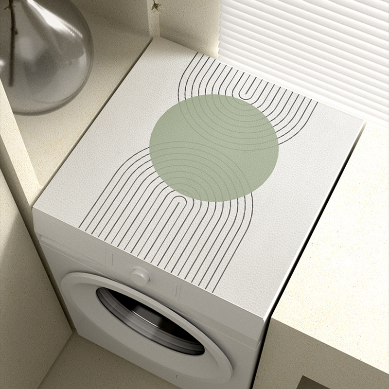 Mosógép védőhuzat – PVC, Silent Wind stílus, (PVC anyag; mosógép védőhuzat; porvédő / kanapé / légkondicionáló fedő)