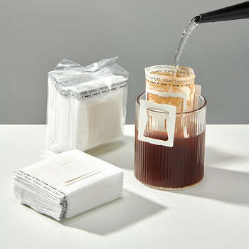 Japonijos stiliaus kavos filtro popierius drip bag su ausų kilpelėmis, suderinamas su moka puodu, tinka šaltai ekstrakcijai, aukštos kokybės