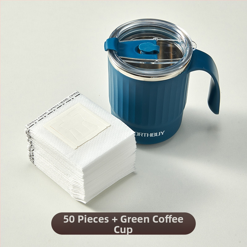 Japonijos stiliaus kavos filtro popierius drip bag su ausų kilpelėmis, suderinamas su moka puodu, tinka šaltai ekstrakcijai, aukštos kokybės