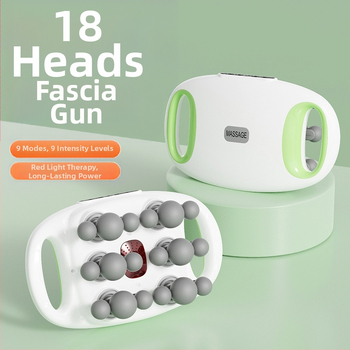 Daugiagalvis fascia masažuoklis su šepetėliu varikliu, 6+ galvų, 5+ pavarų, įmontuota baterija 2000–4000 mAh, triukšmas mažesnis nei 36 dB