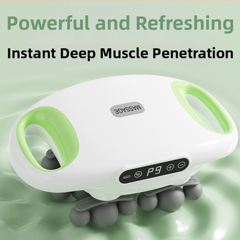 Daugiagalvis fascia masažuoklis su šepetėliu varikliu, 6+ galvų, 5+ pavarų, įmontuota baterija 2000–4000 mAh, triukšmas mažesnis nei 36 dB