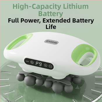 Daugiagalvis fascia masažuoklis su šepetėliu varikliu, 6+ galvų, 5+ pavarų, įmontuota baterija 2000–4000 mAh, triukšmas mažesnis nei 36 dB