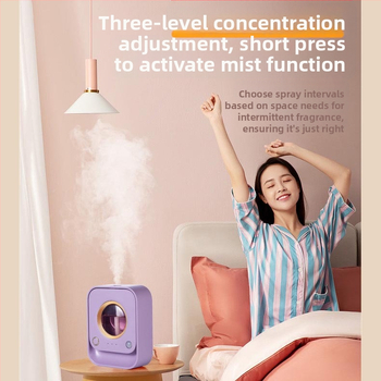 Υπερηχητικός υγραντήρας αρωματοθεραπείας για γραφείο/οικία – επιτραπέζιος ή τοίχου, 1 έξοδος ατμού, τροφοδοσία USB, χρονοδιακόπτης 2–8 ωρών, ήσυχη λειτουργία