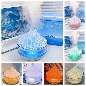 Υγραντήρας με έμπνευση από ηφαιστειακή λάβα, αρωματοθεραπεία σε σχήμα μεδουσάς, 3 έξοδοι ομίχλης, τηλεχειριστήριο, ήσυχη λειτουργία, νυχτερινό φως, δεξαμενή >10 L, κάλυψη 41–60 τ.μ.