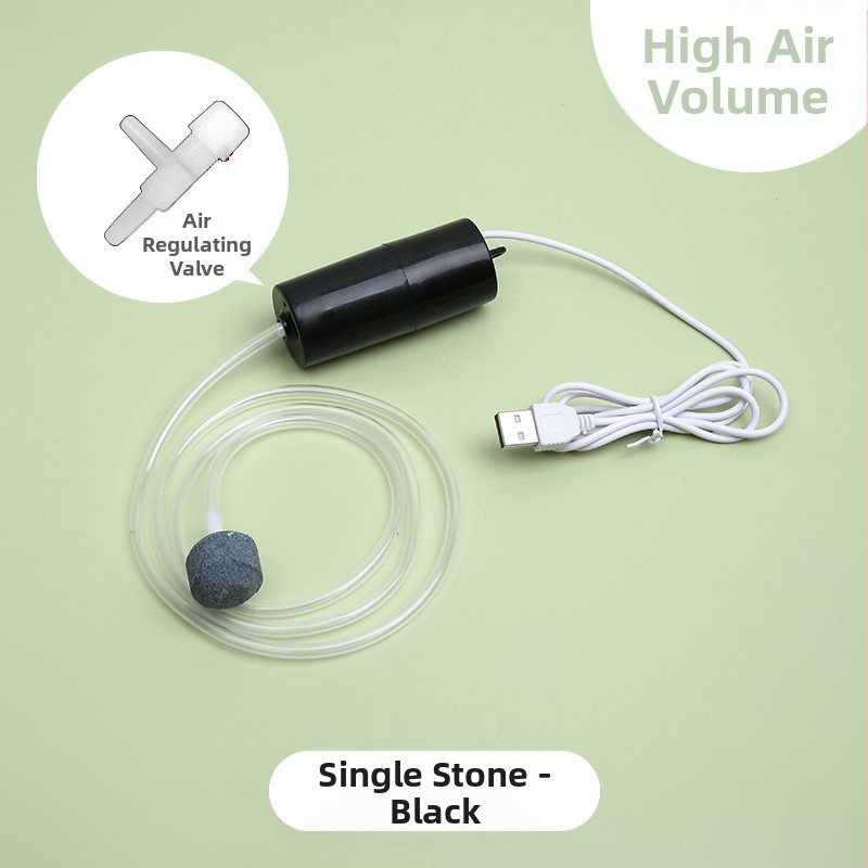 Žuvų akvariumo deguonies siurblys - tylus, nešiojamas, namų ir lauko naudojimui