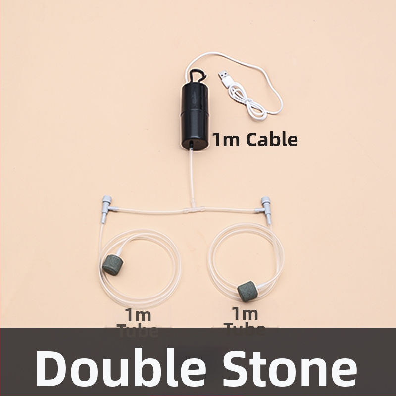 Žuvų akvariumo deguonies siurblys - tylus, nešiojamas, namų ir lauko naudojimui