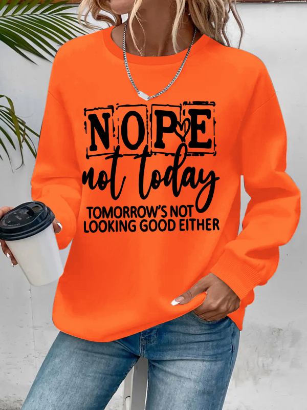 Női polár bélésű kapucnis pulóver - laza fazon, hosszú ujjú, betűs mintázat, poliészter anyag