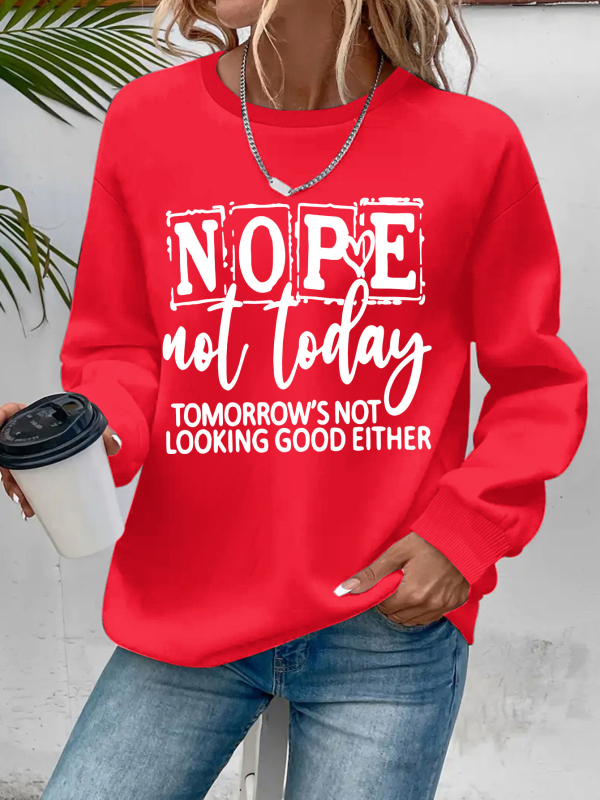 Női polár bélésű kapucnis pulóver - laza fazon, hosszú ujjú, betűs mintázat, poliészter anyag