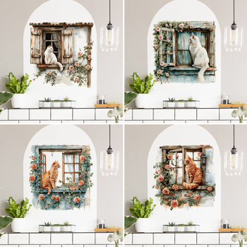 PVC falmatrica - vízálló, mintázat virágok és aranyos állatok nappali, fürdőszoba, bejárat