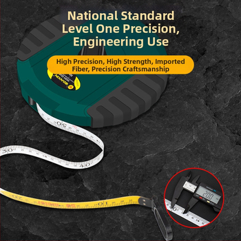 Μετροταινία από ίνες, με καουτσούκ επένδυση, θήκη δίσκου, βιομηχανικού τύπου, μήκη 10/20/30/50 m