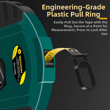 Μετροταινία από ίνες, με καουτσούκ επένδυση, θήκη δίσκου, βιομηχανικού τύπου, μήκη 10/20/30/50 m