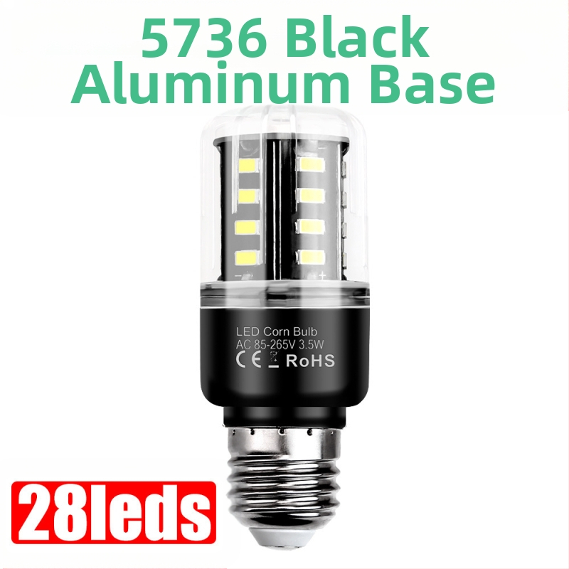 LED λαμπτήρας καλαμποκιού, μοντέλο 5736 LED κόμβοι, 189 LEDs, είσοδος 85–265V, δέσμη 360°, IP20