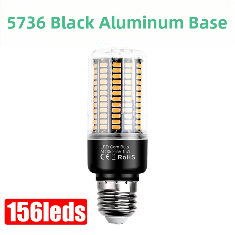 LED λαμπτήρας καλαμποκιού, μοντέλο 5736 LED κόμβοι, 189 LEDs, είσοδος 85–265V, δέσμη 360°, IP20