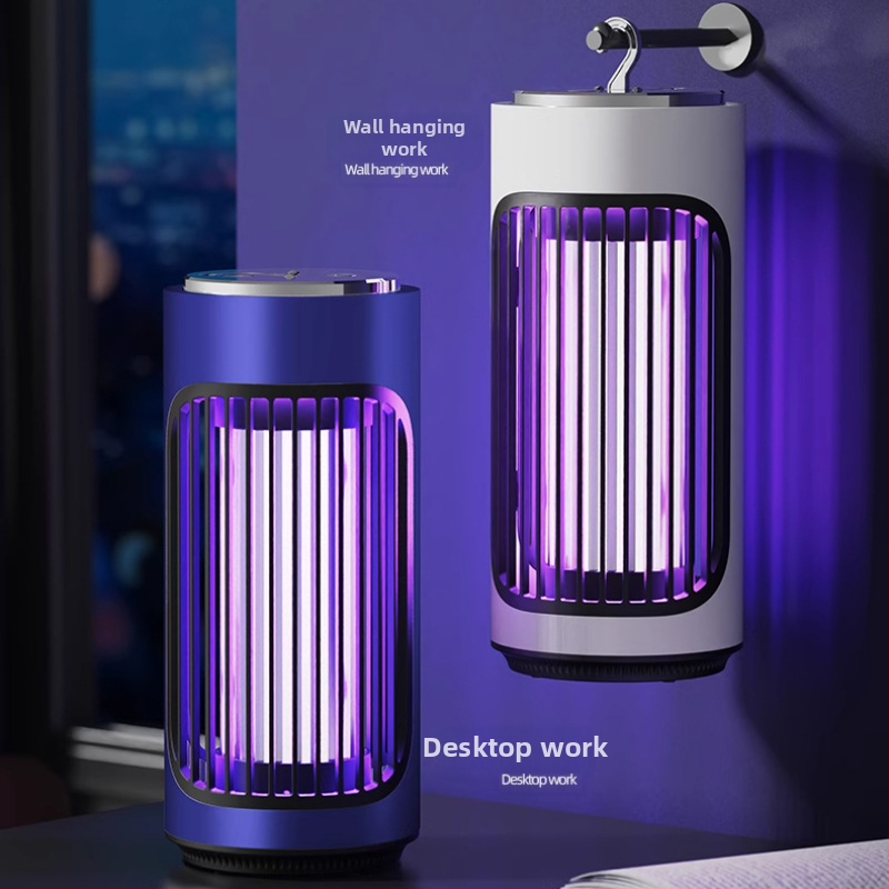 Λάμπα εξόντωσης κουνουπιών για οικιακή χρήση — LED εσωτερική ηλεκτρική παγίδα κουνουπιών με ενσωματωμένη μπαταρία, κατάλληλη για 31–40 τ.μ., αρωματοθεραπεία