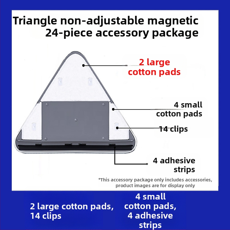 Аксесоари за почистване на стъкла, пластмасови компоненти, Big Brother, 24 бр., за домашна употреба