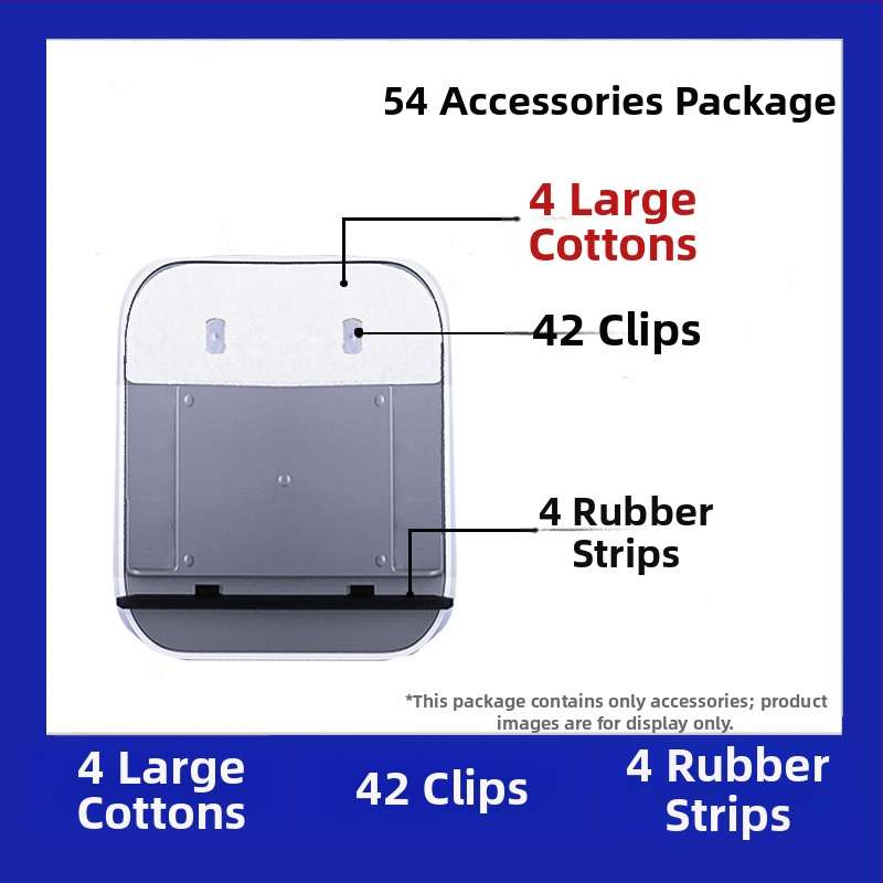 Stiklo valymo įrankių priedai, plastikiniai komponentai, Big Brother, 24 vnt. pakuotė, namų ūkiui