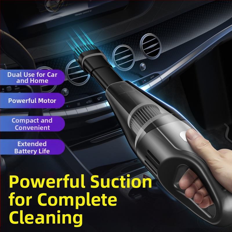 Ръчна безжична прахосмукачка за автомобил, 65W, всмукване 3100 Pa, напрежение ≤36V, презареждаща се