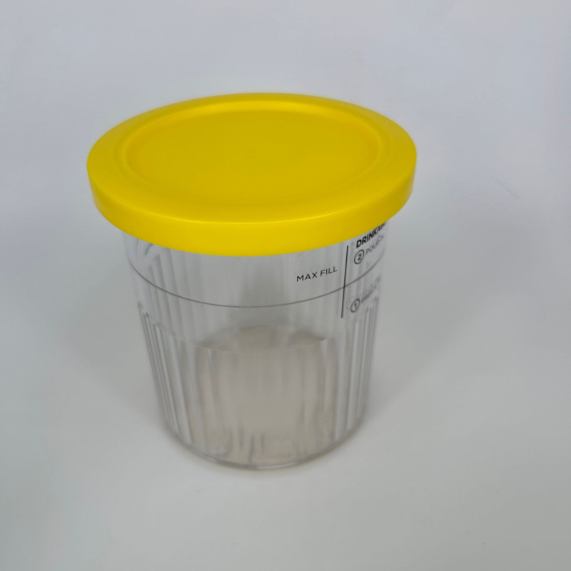 Plastikinė ledų laikymo talpykla, talpa 501–800 ml, apvali forma, tinkama naudoti mikrobangų krosnelėje, prekės ženklas 543