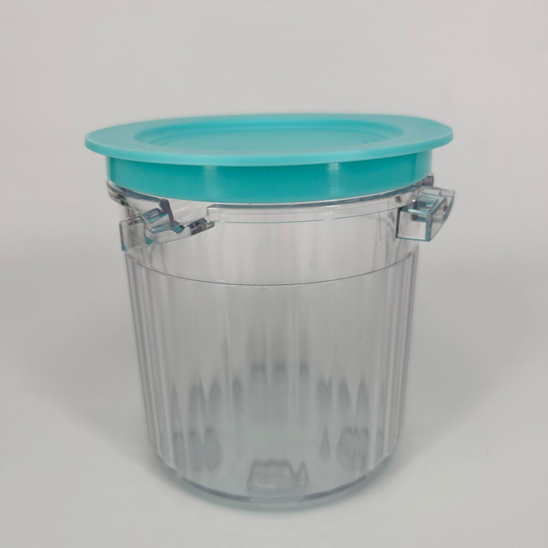 Plastikinė ledų laikymo talpykla, talpa 501–800 ml, apvali forma, tinkama naudoti mikrobangų krosnelėje, prekės ženklas 543