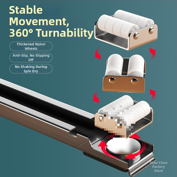 Pagrindas skalbimo mašinai su judančiais ratukais ir anti-vibracijos pagalvėlėmis (Medžiaga: Plastikas; Prekės ženklas: Mink; Funkcija: Be įrengimo)