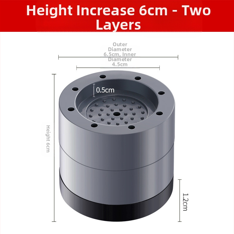 Skalbiamosios mašinos kojų pagalvėlės — neslidžios, slopina vibracijas, aukštinimo kilimėliai, iš plastiko; modernus minimalistinis stilius