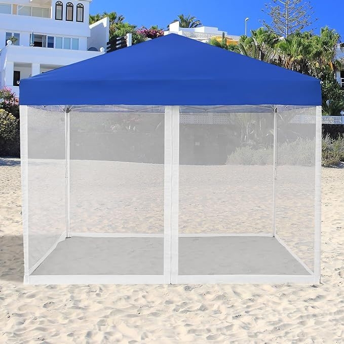 Āra moskītu tīklu teltis ar vienslāņu piramīd formu, ārējais materiāls no poliesteru, elpojošs tīkls, ūdensnoturība 1000-1500 mm