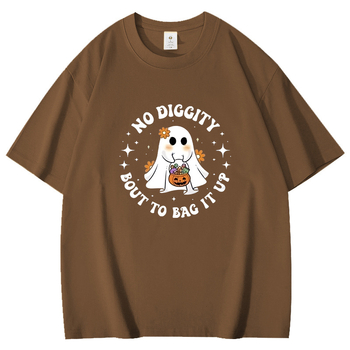 Pamut rövid ujjú póló kerek nyakkal, laza szabás, nyomtatás