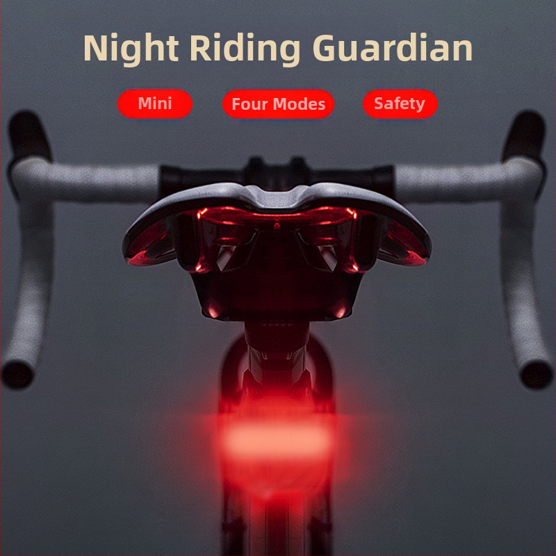 056 zadné svetlo na bicykel – dobíjateľné, pre cestné a horské bicykle, balené v krabici, super jasné