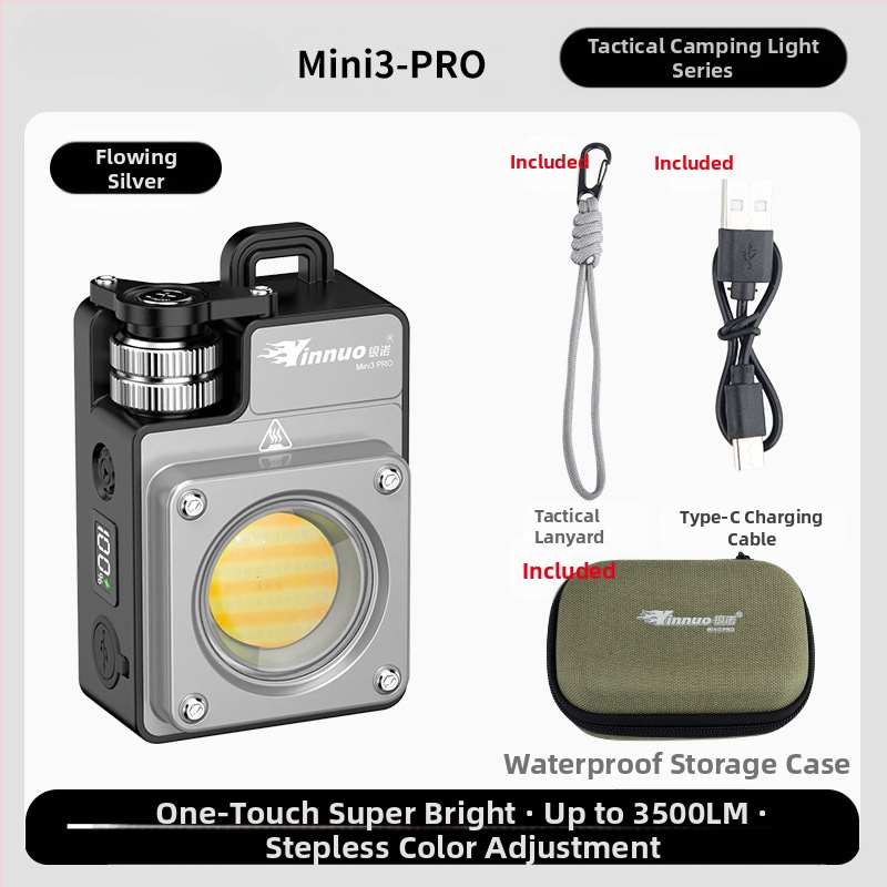 MINI3-PRO къмпинг лампа за открито, тактическа, нажежаема лампа, презареждаема батерия 18650