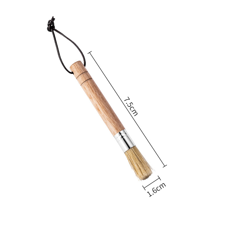 Fa tisztító ecset kávéőrlőhöz, modern egyszerű stílus, otthonra, kávézókba és bárokba, rekeszek és por tisztítása