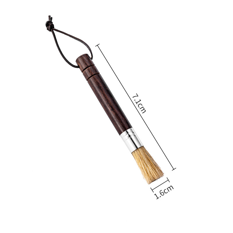 Fa tisztító ecset kávéőrlőhöz, modern egyszerű stílus, otthonra, kávézókba és bárokba, rekeszek és por tisztítása