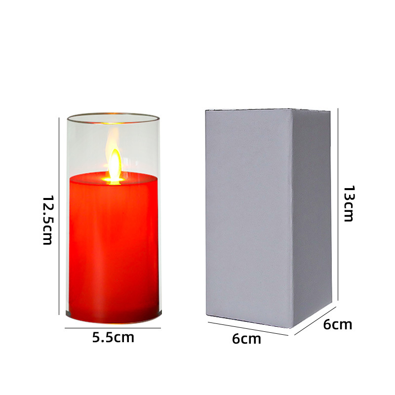 LED žvakė, cilindriškas plastmasos korpusas, svyruojantis gaubtas, spausdintas logotipas, vestuvėms ir sužadėtuvėms rekvizitas