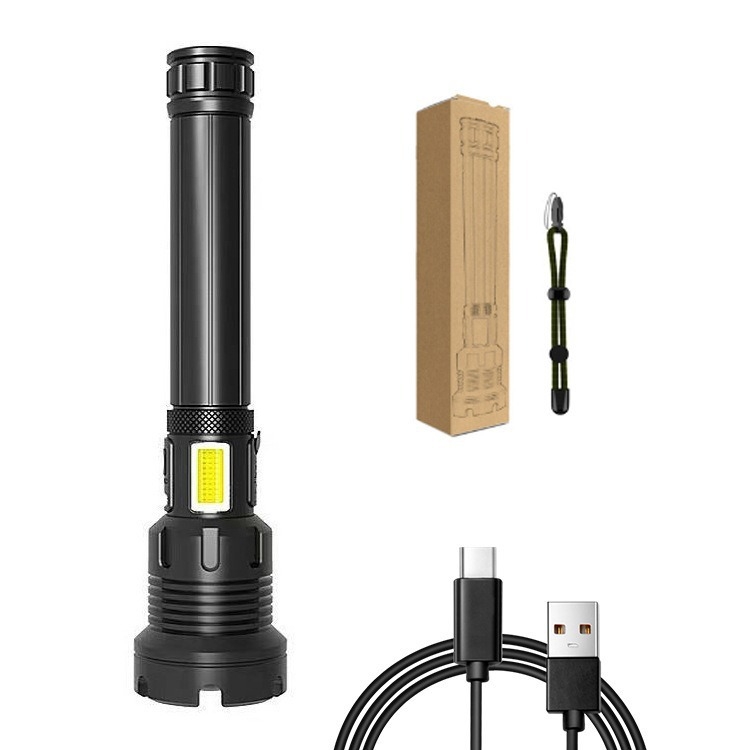 P70 LED svjetiljka, punjiva, aluminijsko tijelo, 2400mAh, 5W, domet 200–500 m