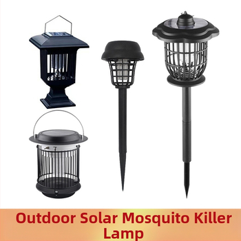 Слънчева лампа за убиване на комари, дъждоустойчива, преносима за тревни площи, уловител на комари, 6-12 ч работа