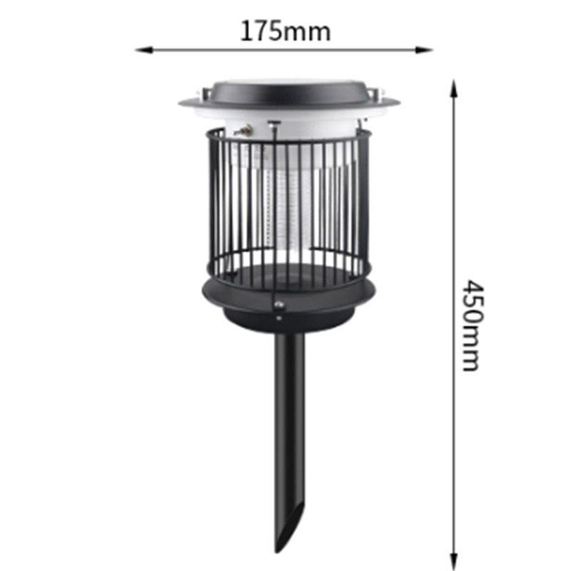 Слънчева лампа за убиване на комари, дъждоустойчива, преносима за тревни площи, уловител на комари, 6-12 ч работа