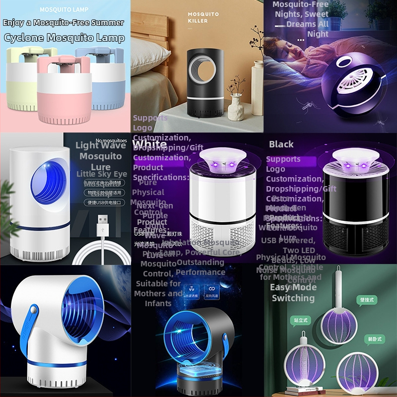 Fotokatalizinė lemputė uodams su UV šviesa, dengiamas plotas 11–20㎡, Ni-Zn-Fe tinklelis, ABS korpusas