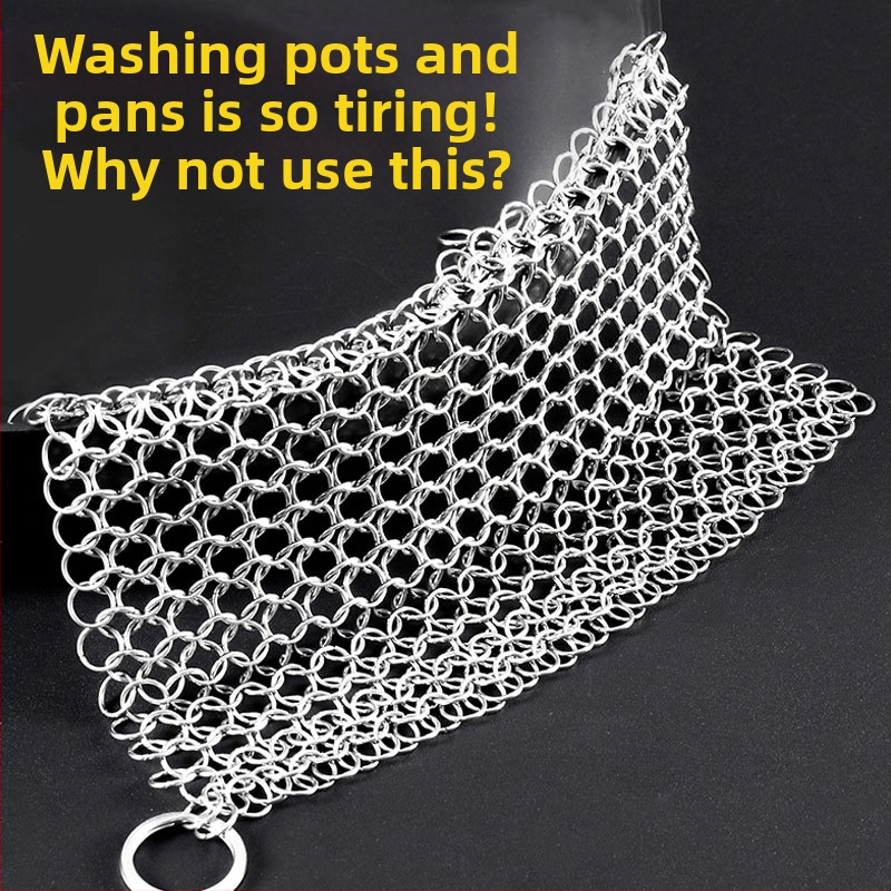 Μεταλλική βούρτσα καθαρισμού με σύρμα για κατσαρόλες, ανθεκτική σε υψηλές θερμοκρασίες, κατάλληλη για κουζίνα