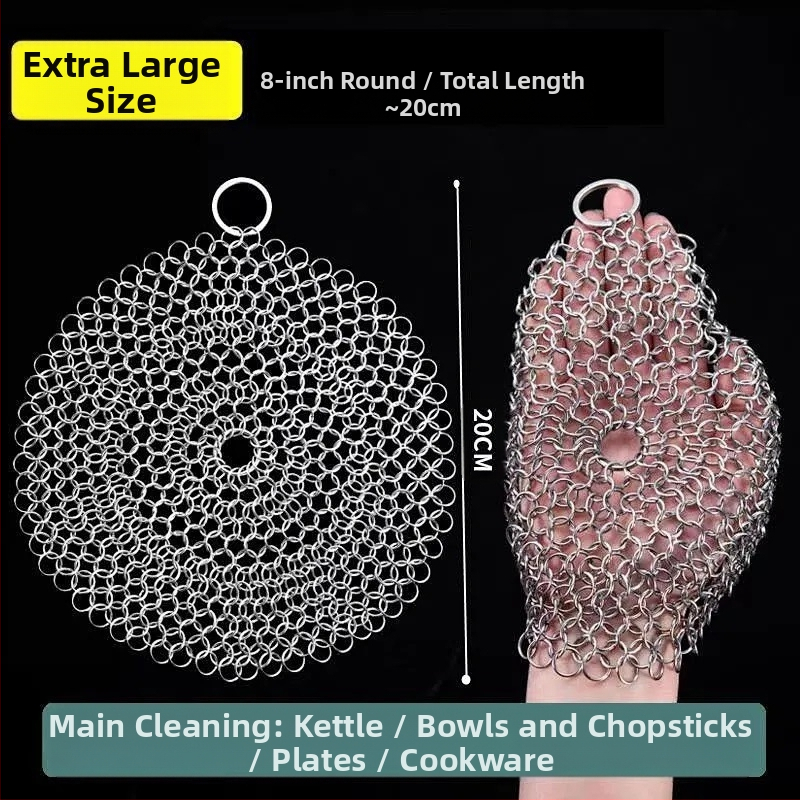 Μεταλλική βούρτσα καθαρισμού με σύρμα για κατσαρόλες, ανθεκτική σε υψηλές θερμοκρασίες, κατάλληλη για κουζίνα