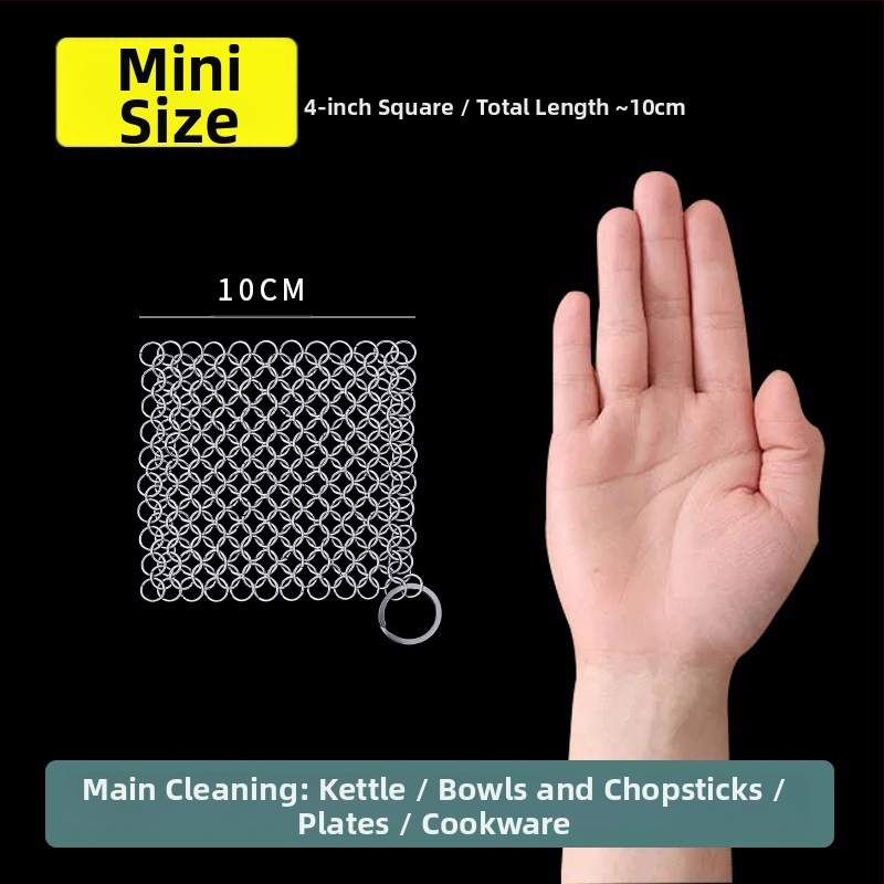 Μεταλλική βούρτσα καθαρισμού με σύρμα για κατσαρόλες, ανθεκτική σε υψηλές θερμοκρασίες, κατάλληλη για κουζίνα