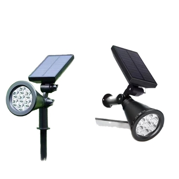 Saulės energijos kraštovaizdžio apšvietimas su išmaniuoju jungikliu, IP65 atsparus vandeniui, 6-10W, LED karoliukai iš aokeni