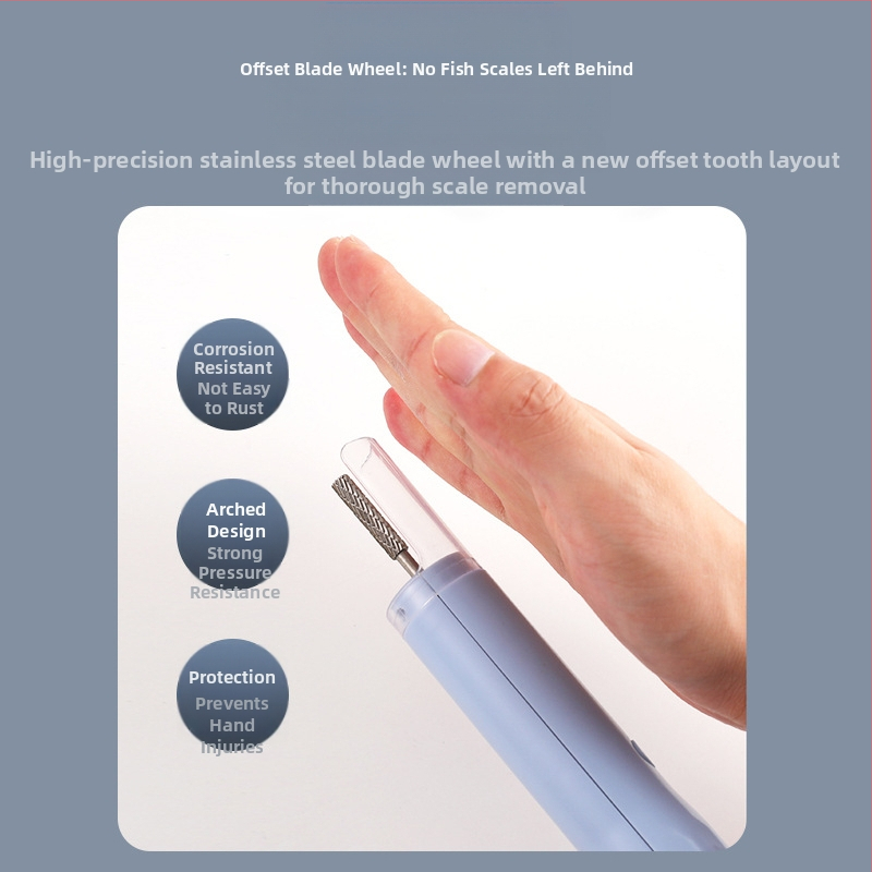 Електрически рибен скалер за кухнята, автоматичен и многофункционален, ABS и неръждаема стомана, 2023 г. пускане, възможност за печат на лого